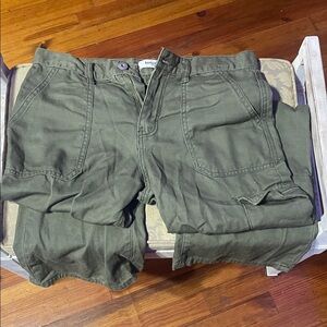 Kensie Olive Cargo Shorts for Men
